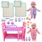 Little Darlings: 12" Twin Dolls Bedtime Fun Set - 29pc, Pink, Purple Green - 2 Baby Dolls, Bunk Bed, Sleeping Accessories,New Adventures, Kids Ages 2+